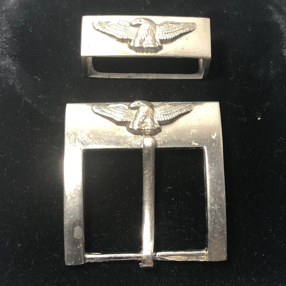 Vintage Eagle Belt Buckle & Loop Keeper